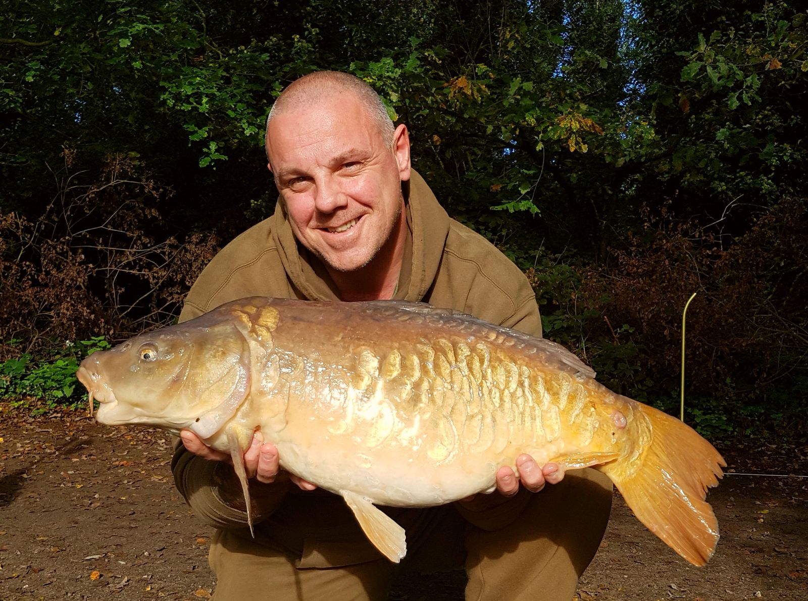 Steve with an amazing Mirror Carp